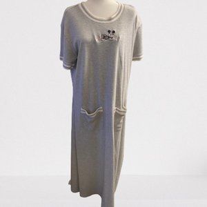Disney Mickey Mouse Gray Nightgown XXL